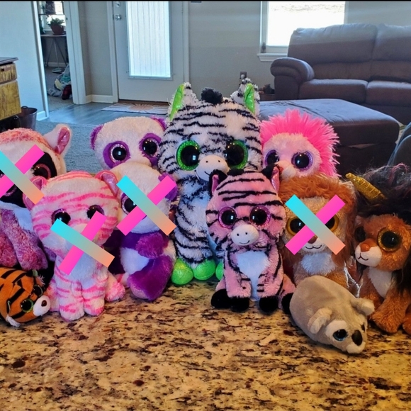 Safari Zoo Animal Beanie Boo Bundle - Picture 1 of 3